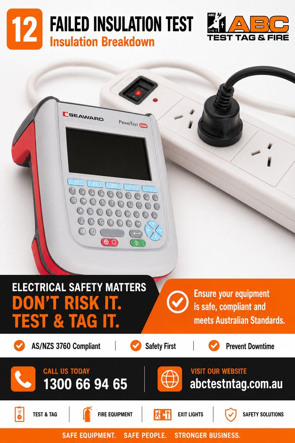 Failed power board identified during an electrical insulation resistance test