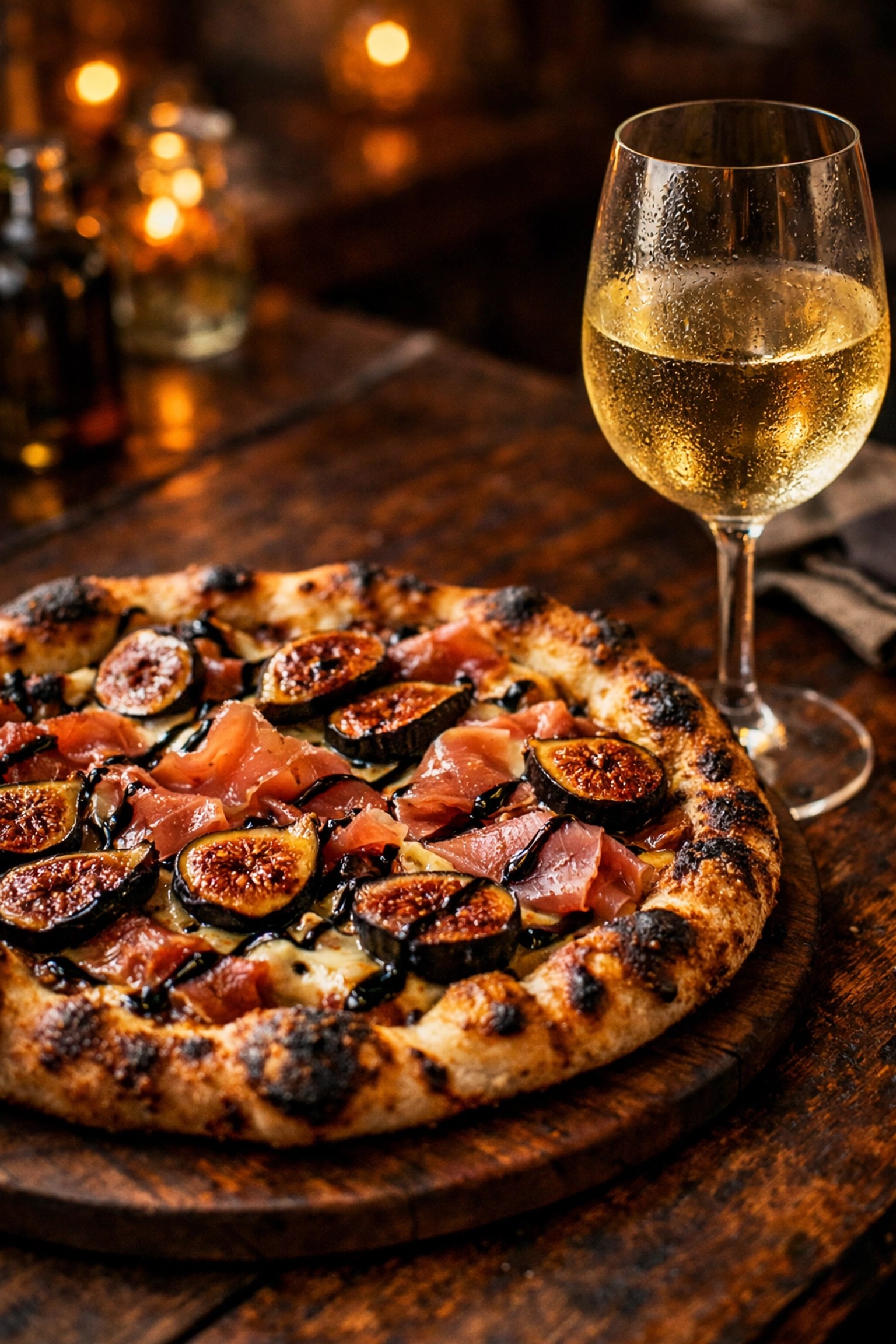 Artisanal wood-fired pizza and local white wine at a boutique Glen Ellen eatery.
