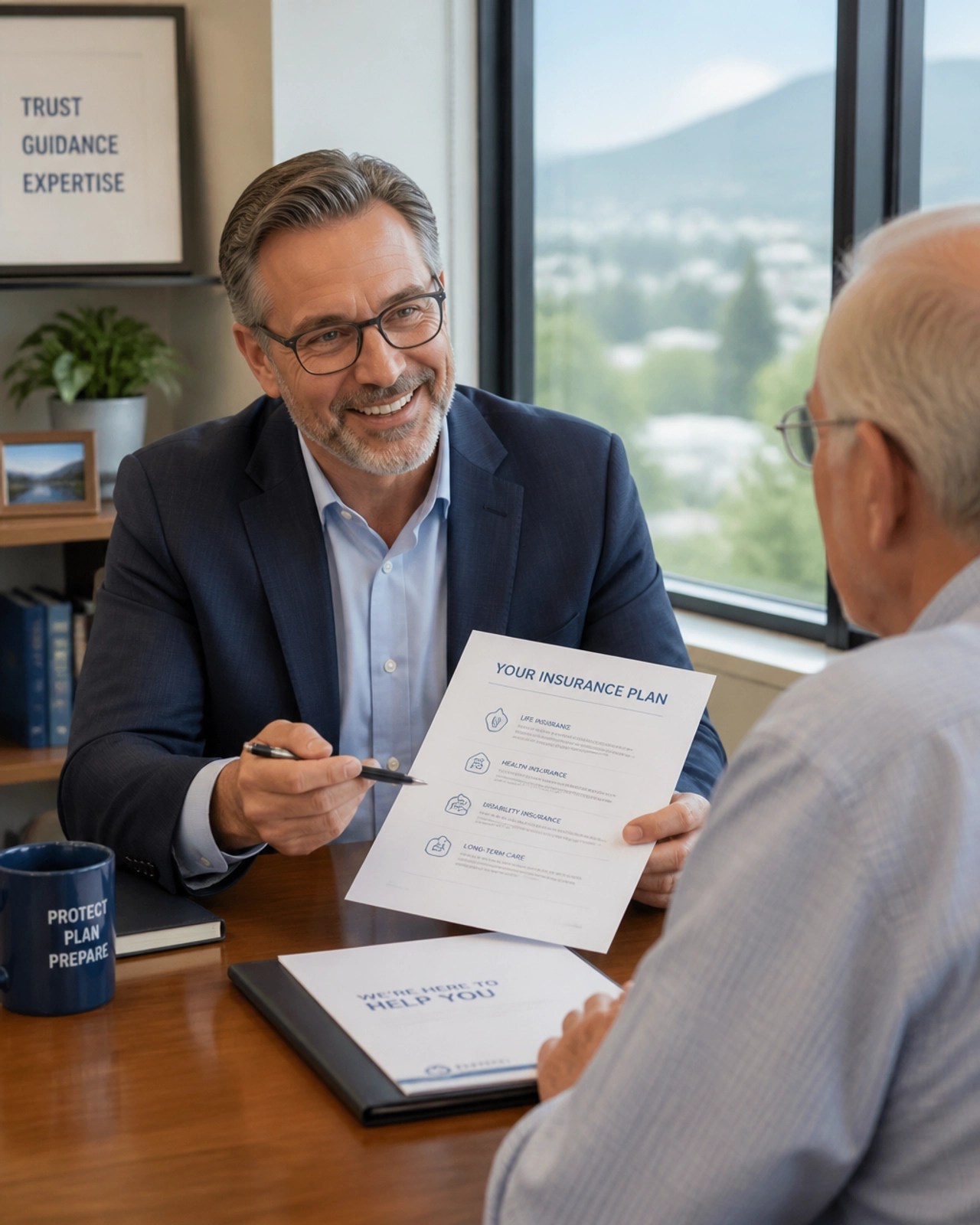 Super Senior Services expert providing guidance to a client