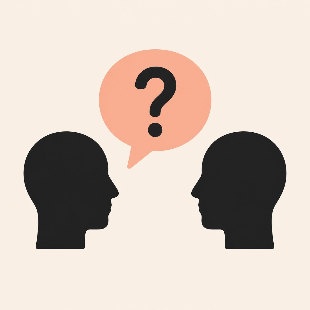 Minimalistic illustration of communication and speech bubbles