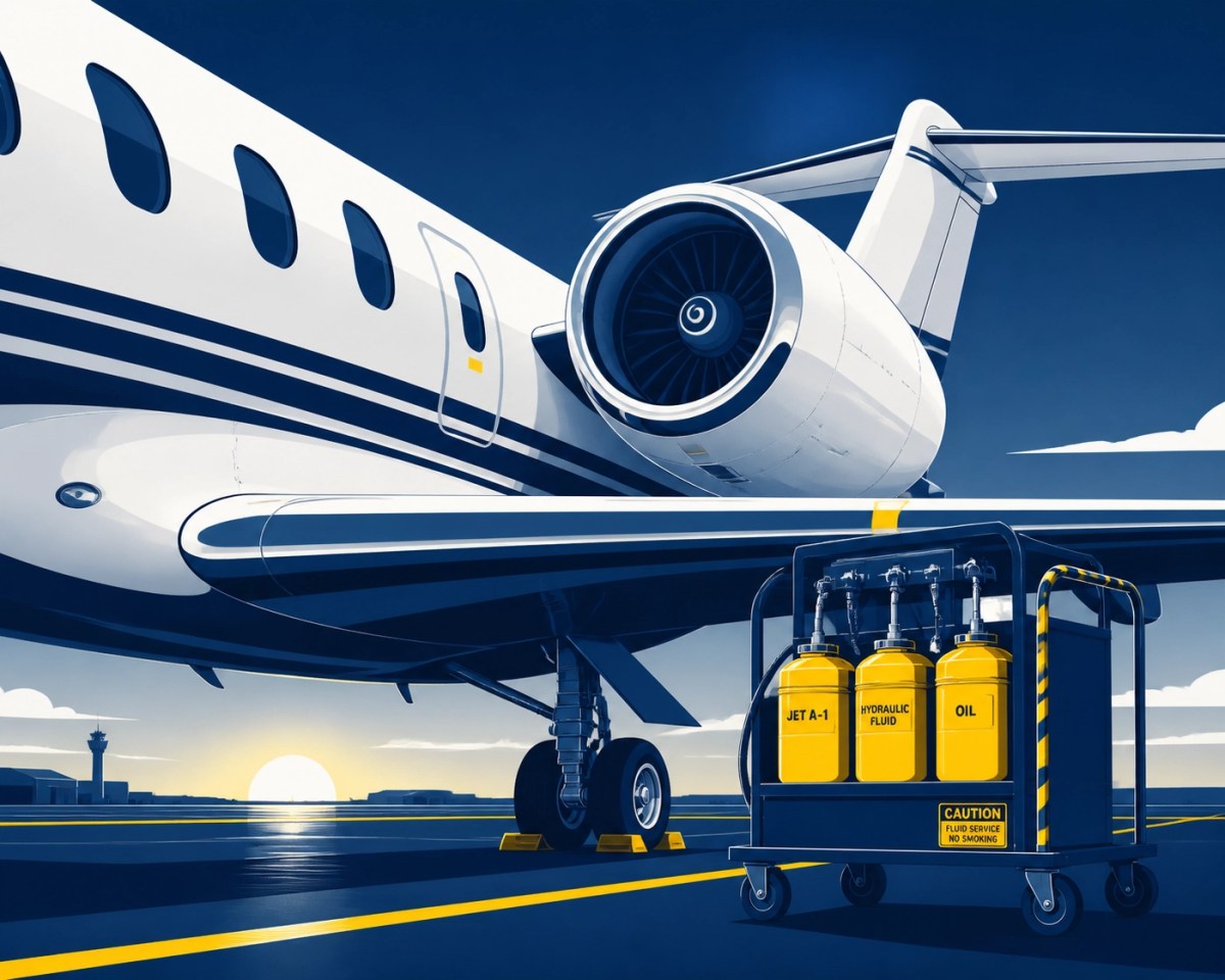 Private jet maintenance using turbine oil from a reliable aviation oil supplier to prevent downtime.