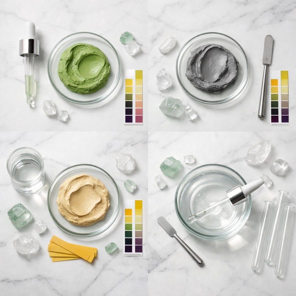 Laboratory testing of clay samples for purity and heavy metals