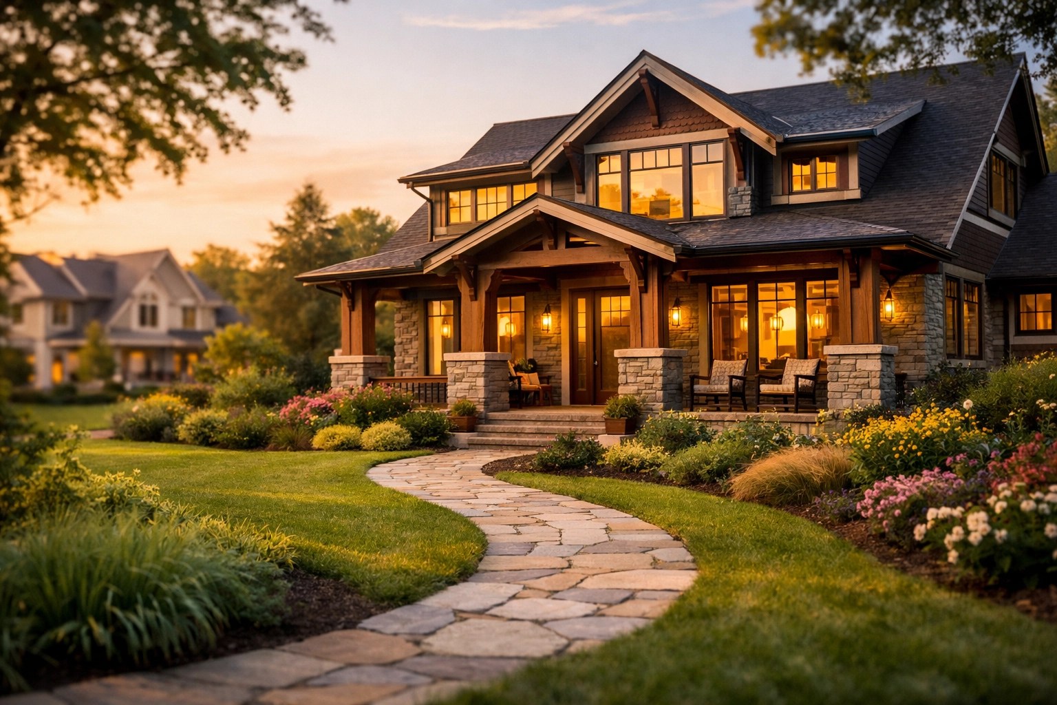 Modern craftsman home in a Baltimore County suburb representing high-value Maryland real estate investment.