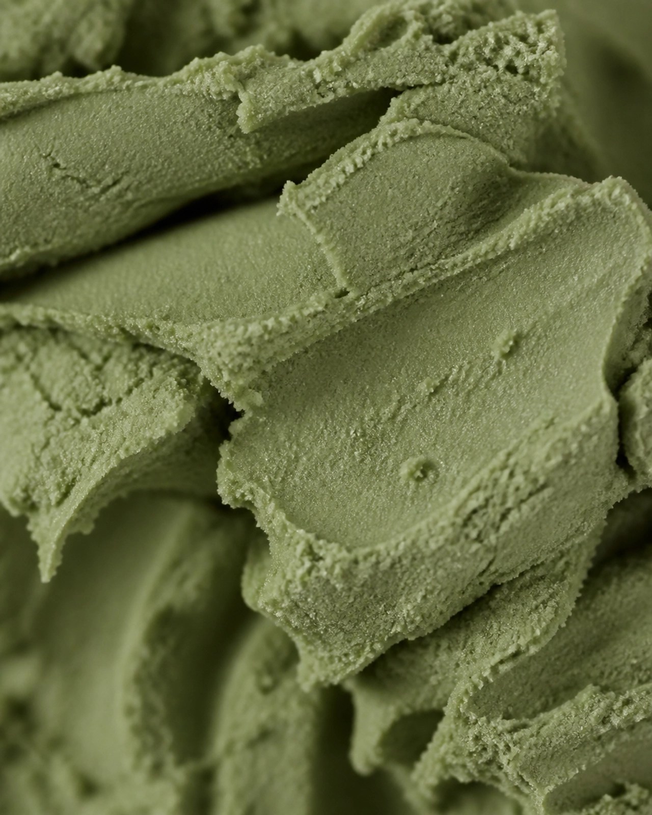 Detailed macro view of high-quality French Green Clay texture