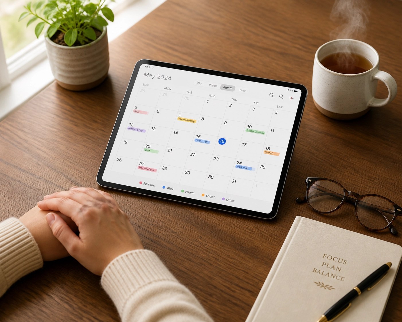 Patient scheduling medical rides on a digital calendar to guarantee healthcare access in remote areas.