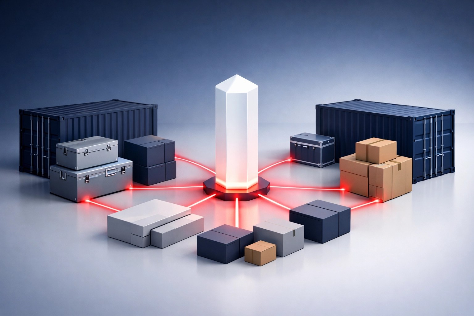 Organized military moving crates representing the centralized 2026 PCS overhaul logistics system.