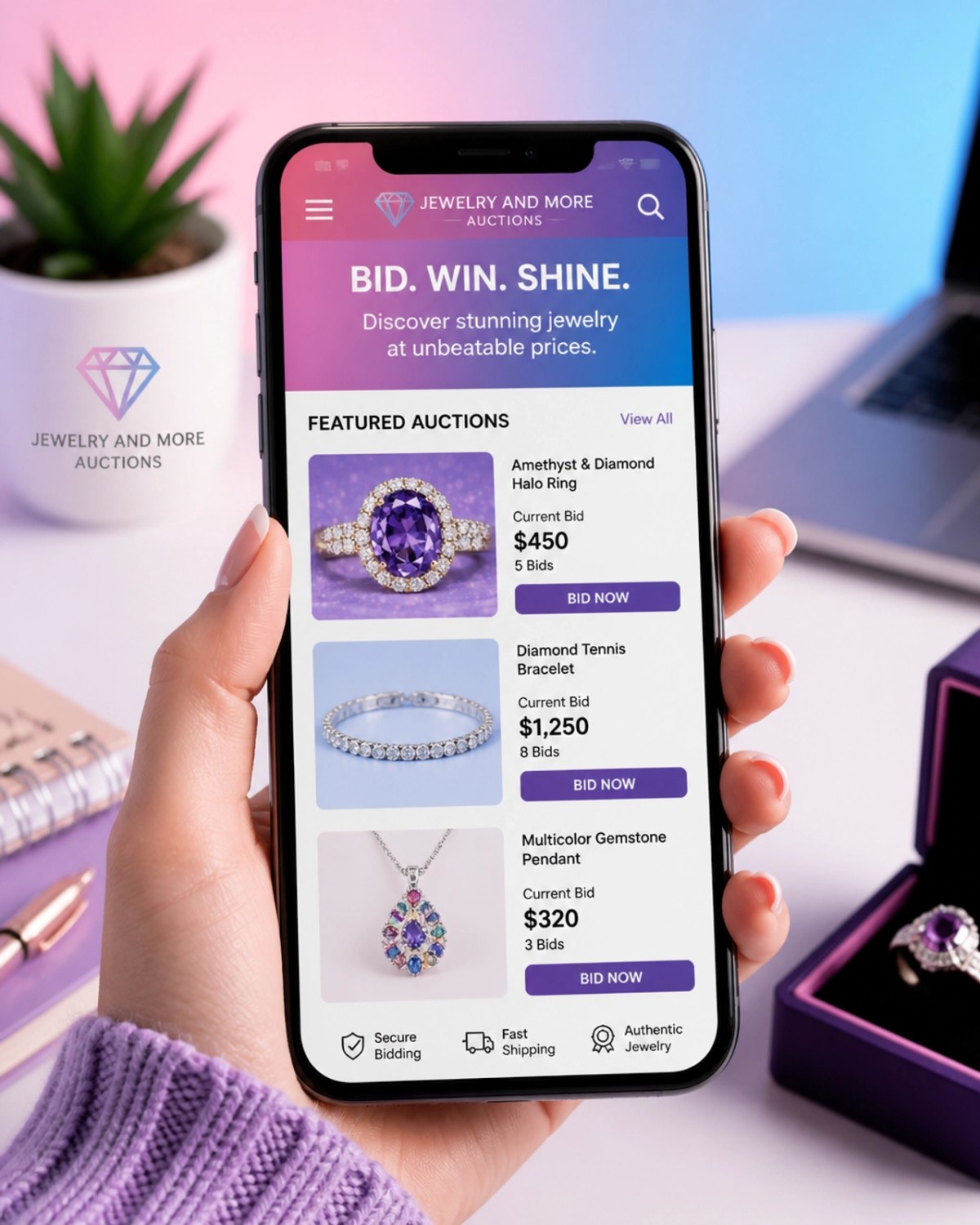 Mobile Bidding Experience