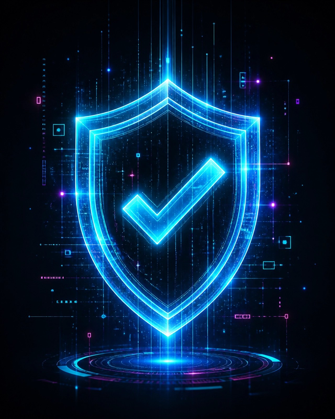 A glowing digital shield representing tamper-resistant audit evidence