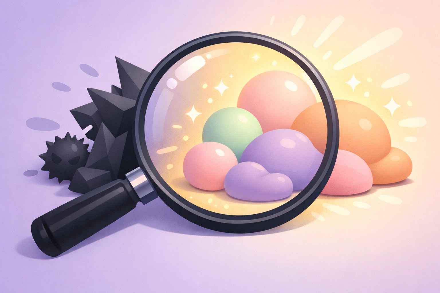 Comparison of irritating synthetic chemicals versus soothing natural ingredients in underarm deodorant.