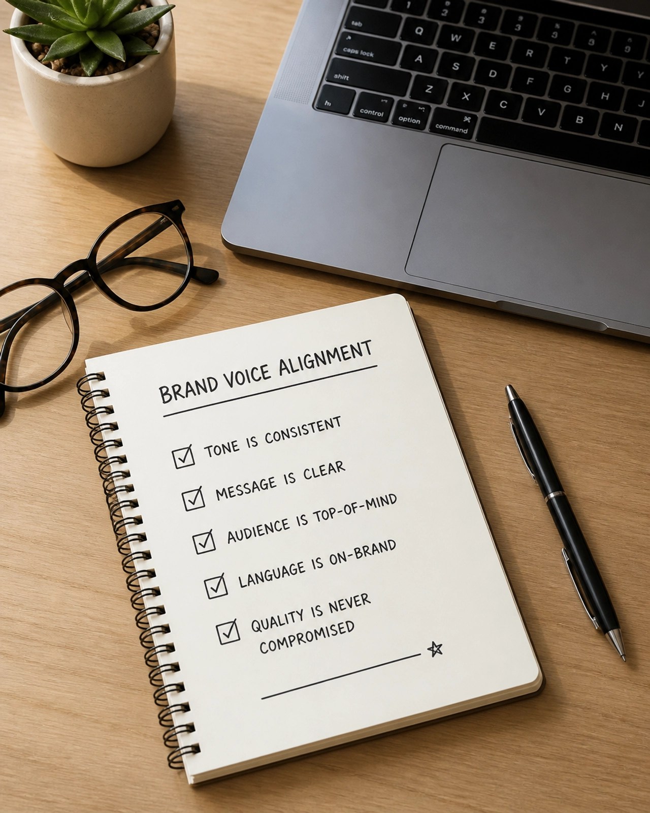 Standardizing the workspace and voice