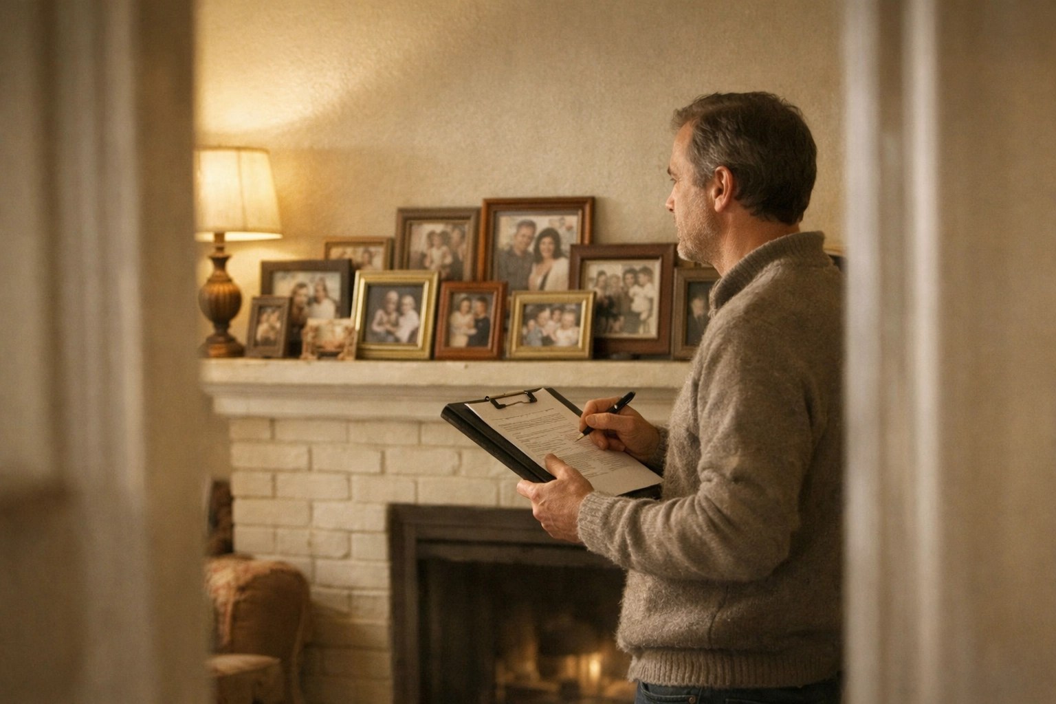 Executor performing an inventory of personal property and family legacy assets for probate appraisal.