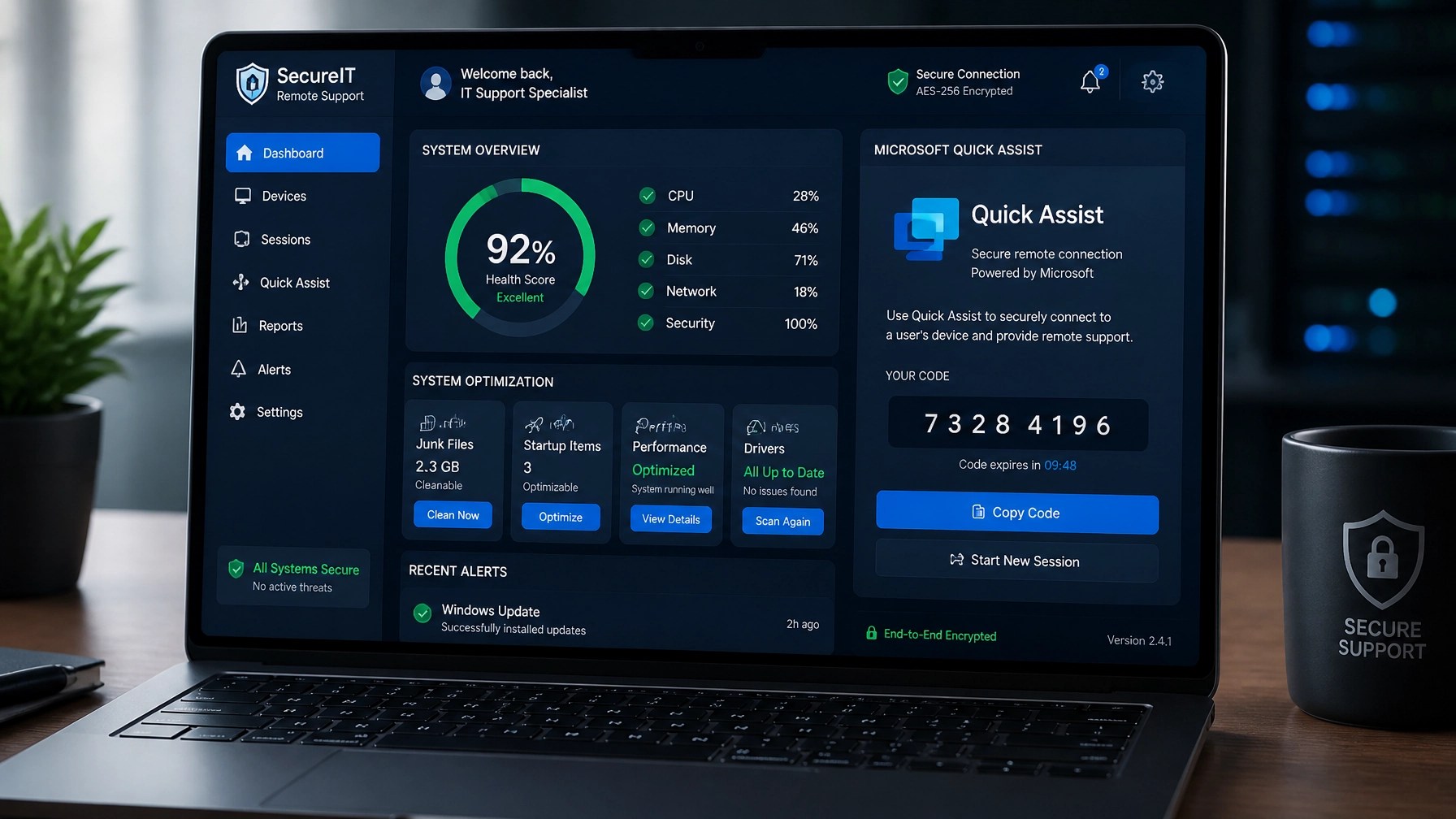 Secure Remote IT Support