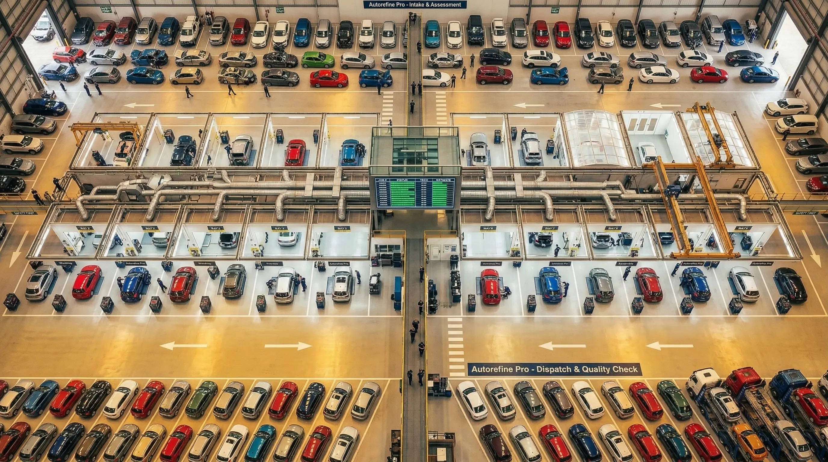 Large-scale automotive facility
