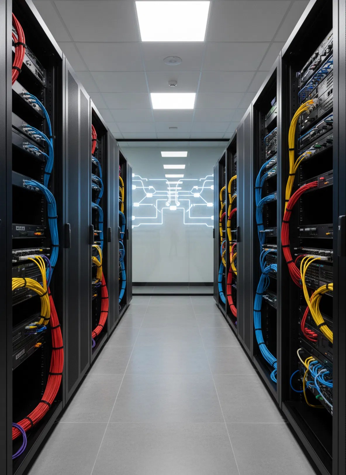 Network infrastructure backbone with structured cabling