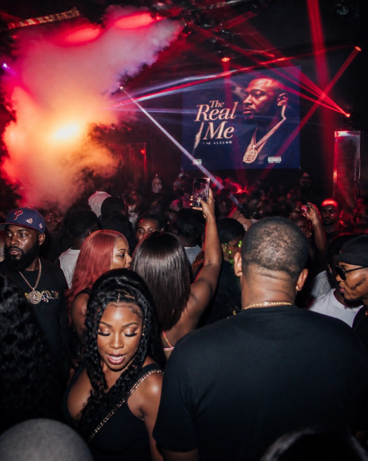 A listening party in a Philly club where the new album is spinning
