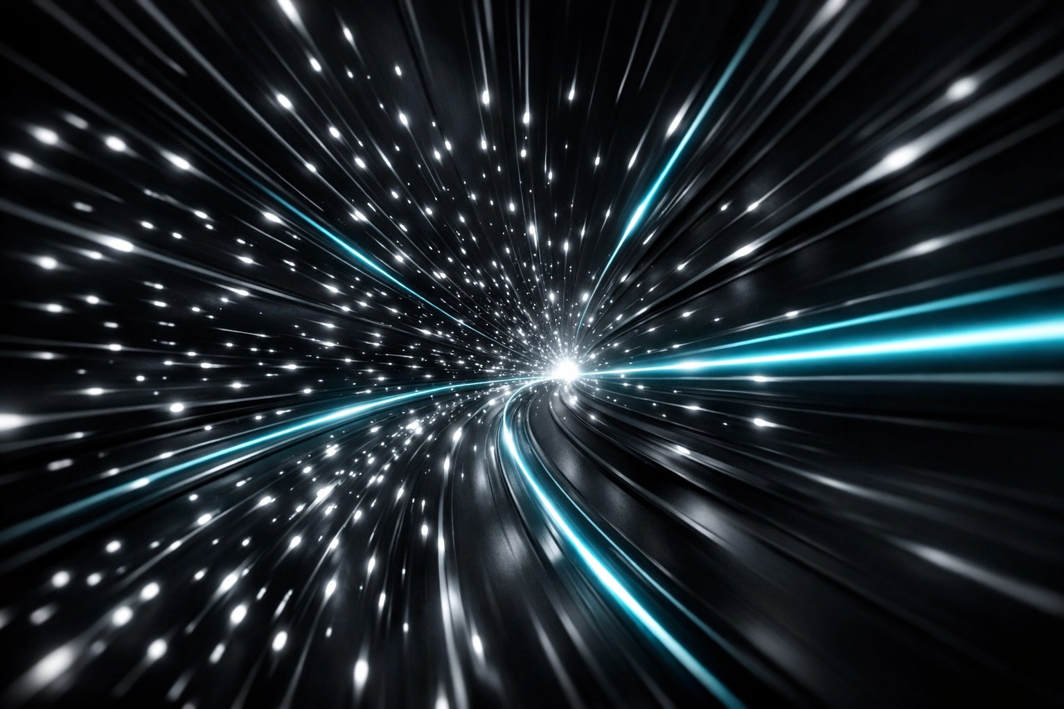 Fast data stream symbolizing automated content integration and high-speed web development.