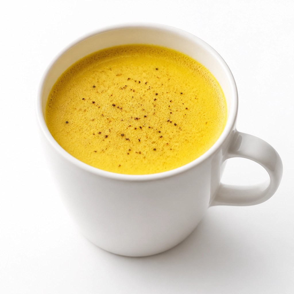 Leche dorada o Golden Milk con un toque de pimienta