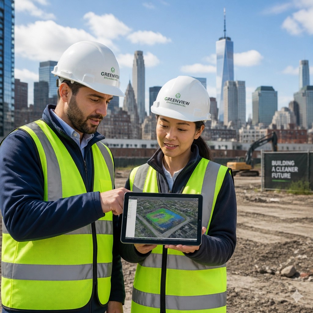 Engineers on a Cleared NYC Site