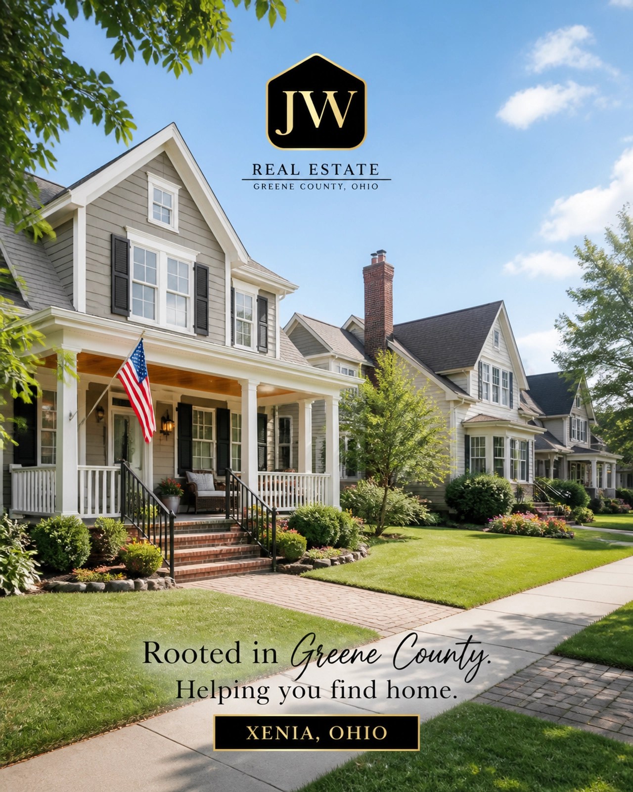 A charming, well-kept traditional home in Xenia, Ohio, representing the stability and residential appeal of Greene County real estate.