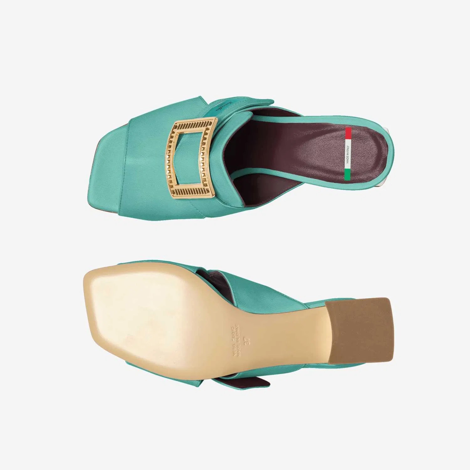 Turquoise Geometric Slide