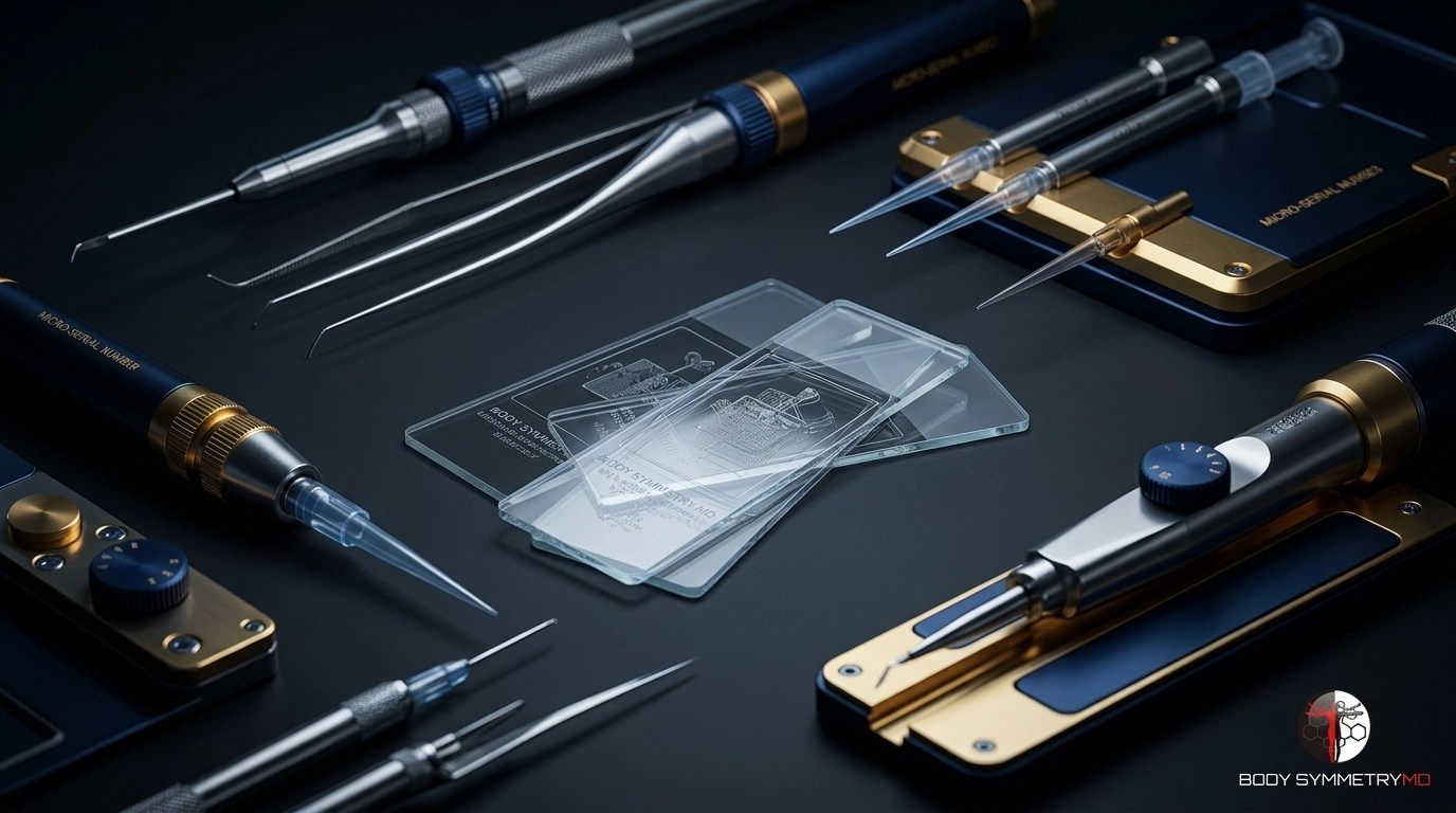Forensic Lab: High-end medical equipment representing the clinical luxury and data-driven approach of Body Symmetry MD