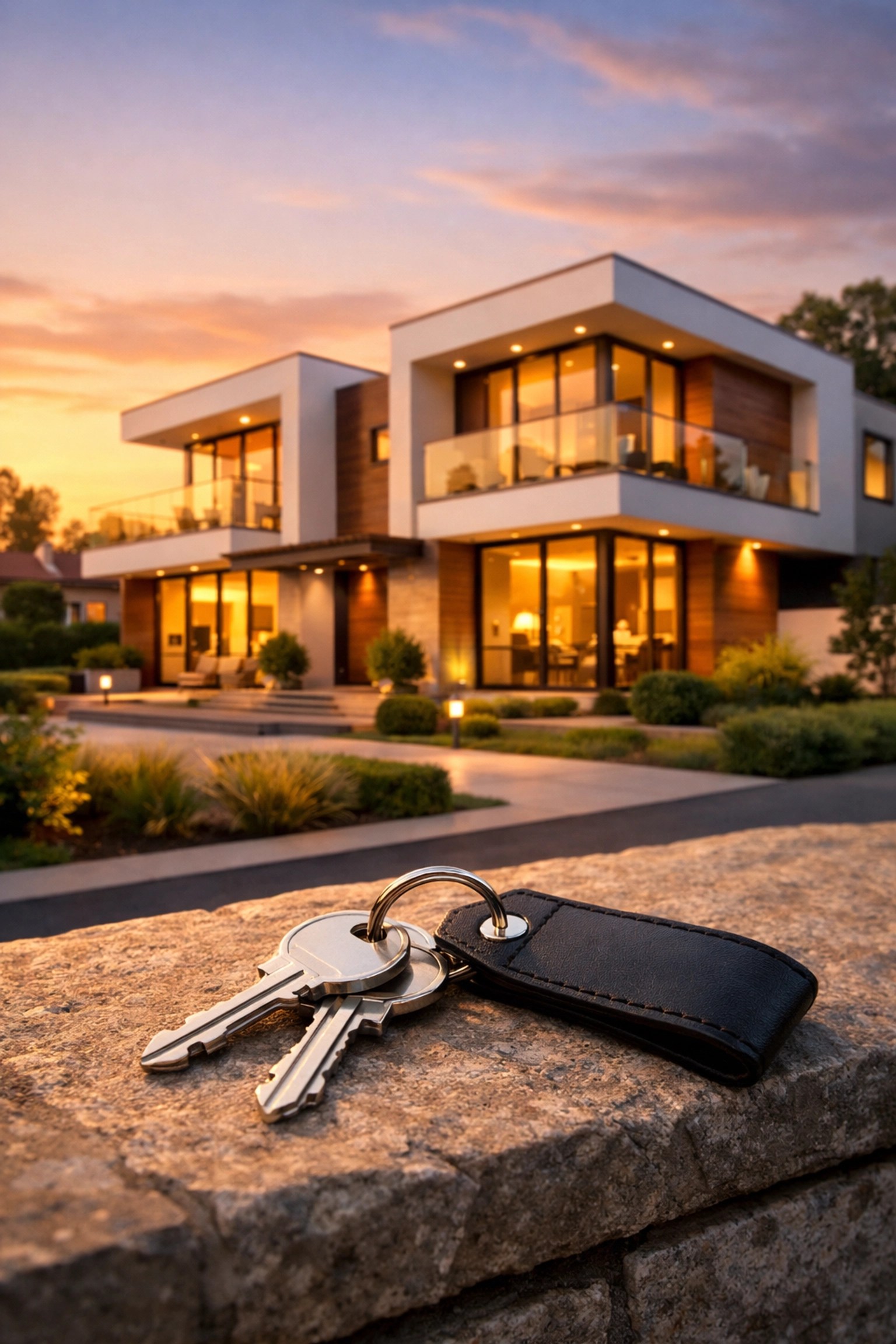 Keys to a modern suburban duplex, a perfect starter multi-family investment property for 2026.