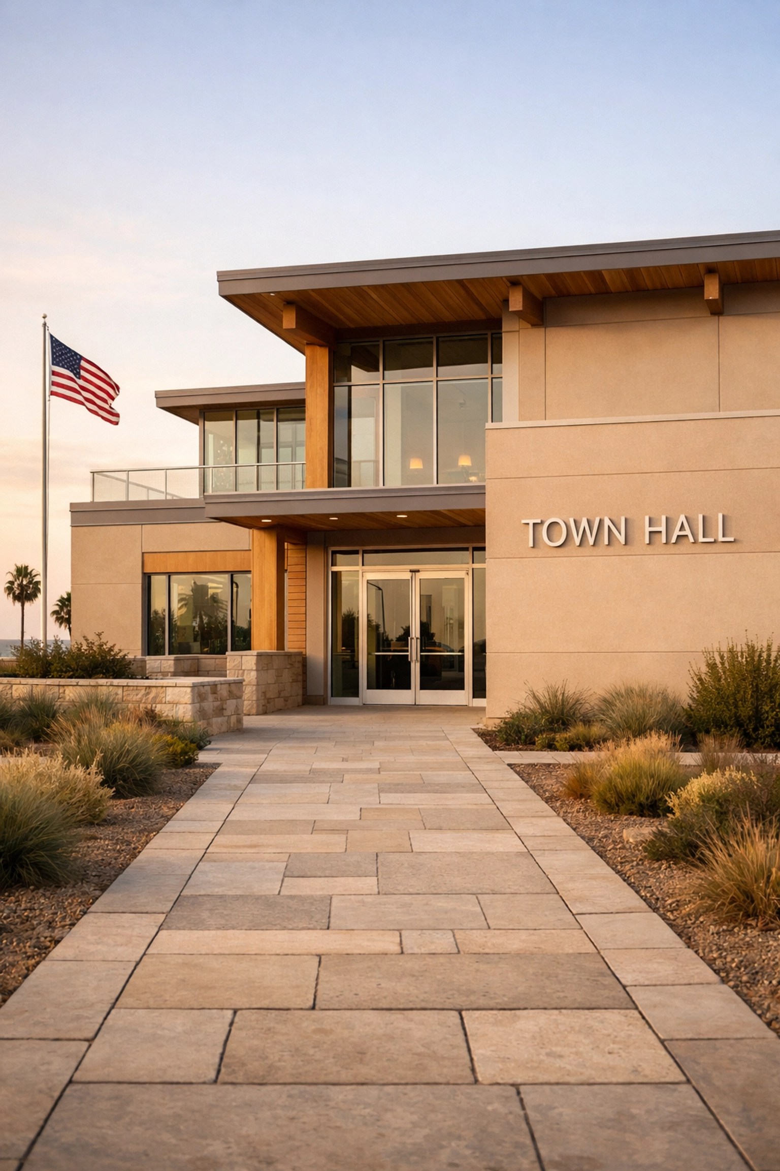 California local government building enforcing SB 346 short-term rental regulations