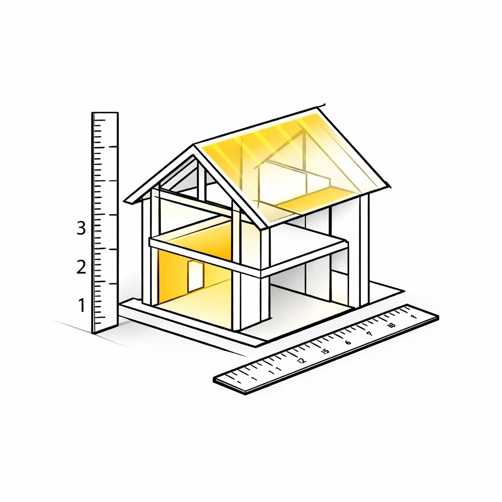 Measuring costs for an affordable custom home build starting at 125 per square foot.