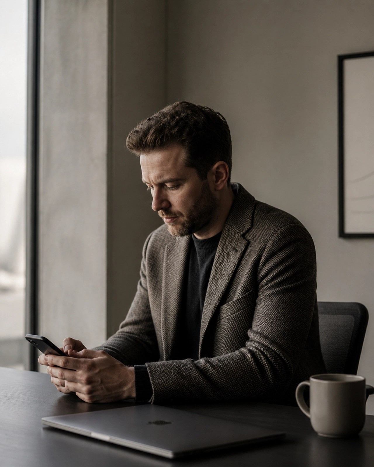 A professional alone at a desk, representing the risk of single-threaded sales