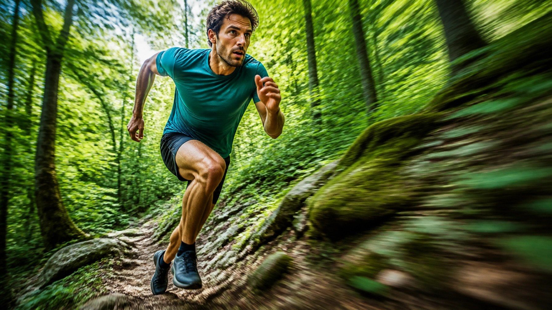 Athlete running strong after recovery