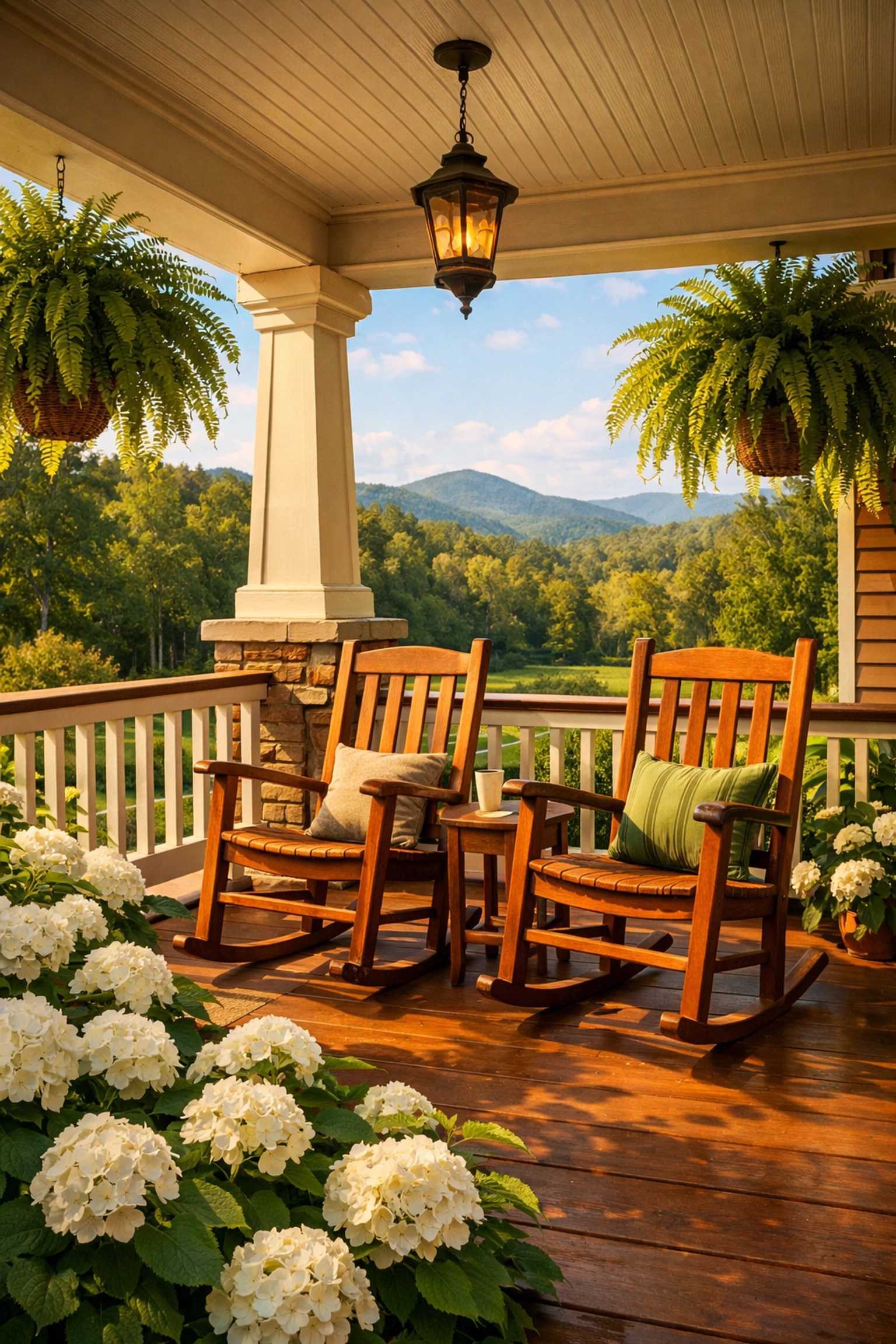 A welcoming craftsman porch in North Georgia representing local home insurance expertise and care.