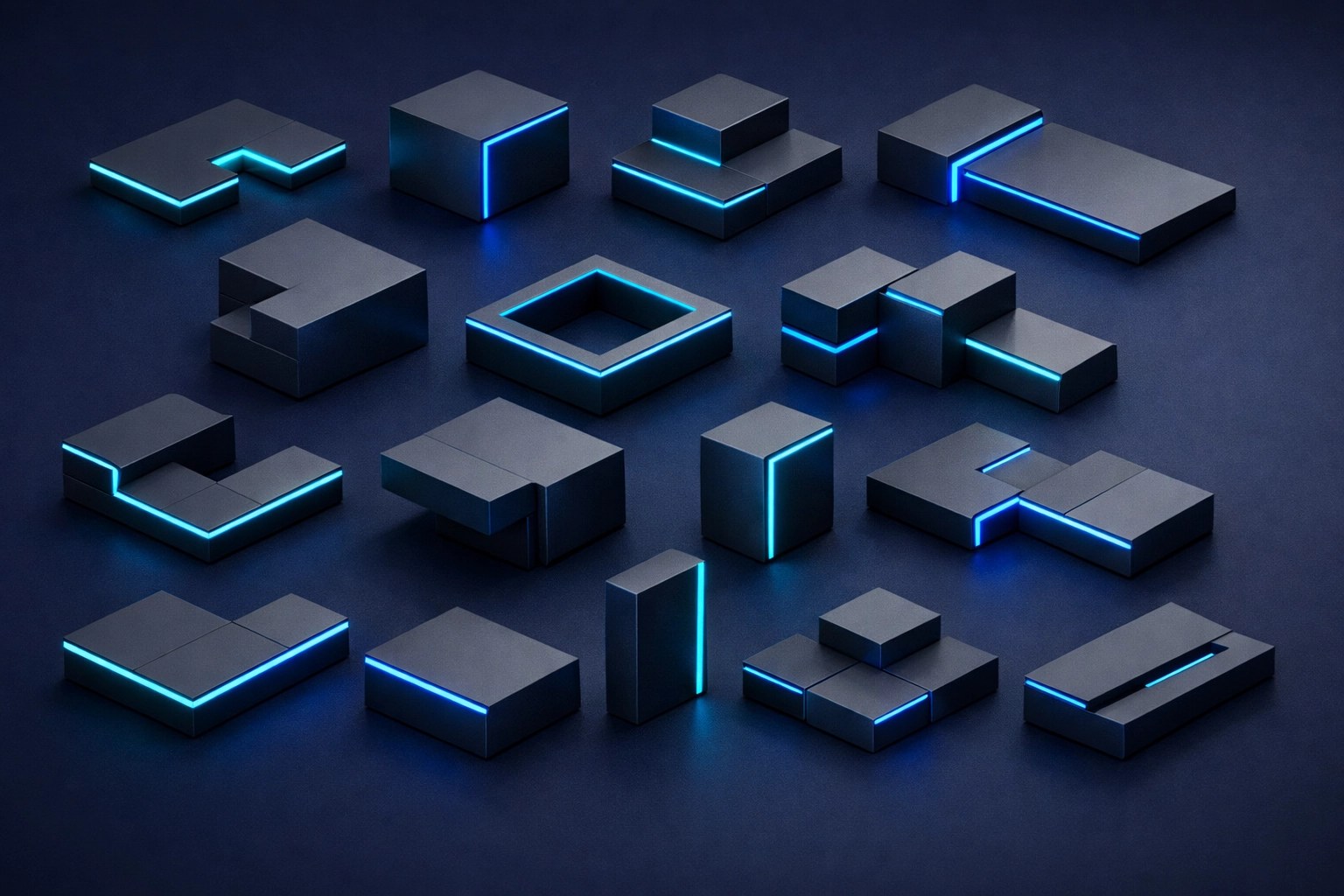 Modular component library system showing reusable web design templates for faster agency delivery