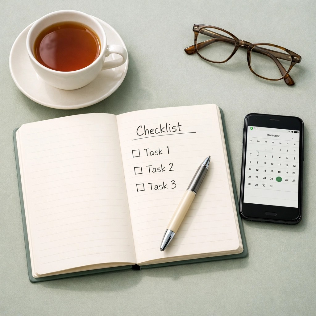 Retirement tax planning checklist and calendar for annual financial review