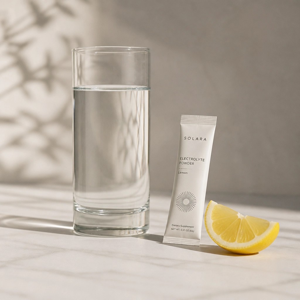 Minimalist hydration and wellness shot