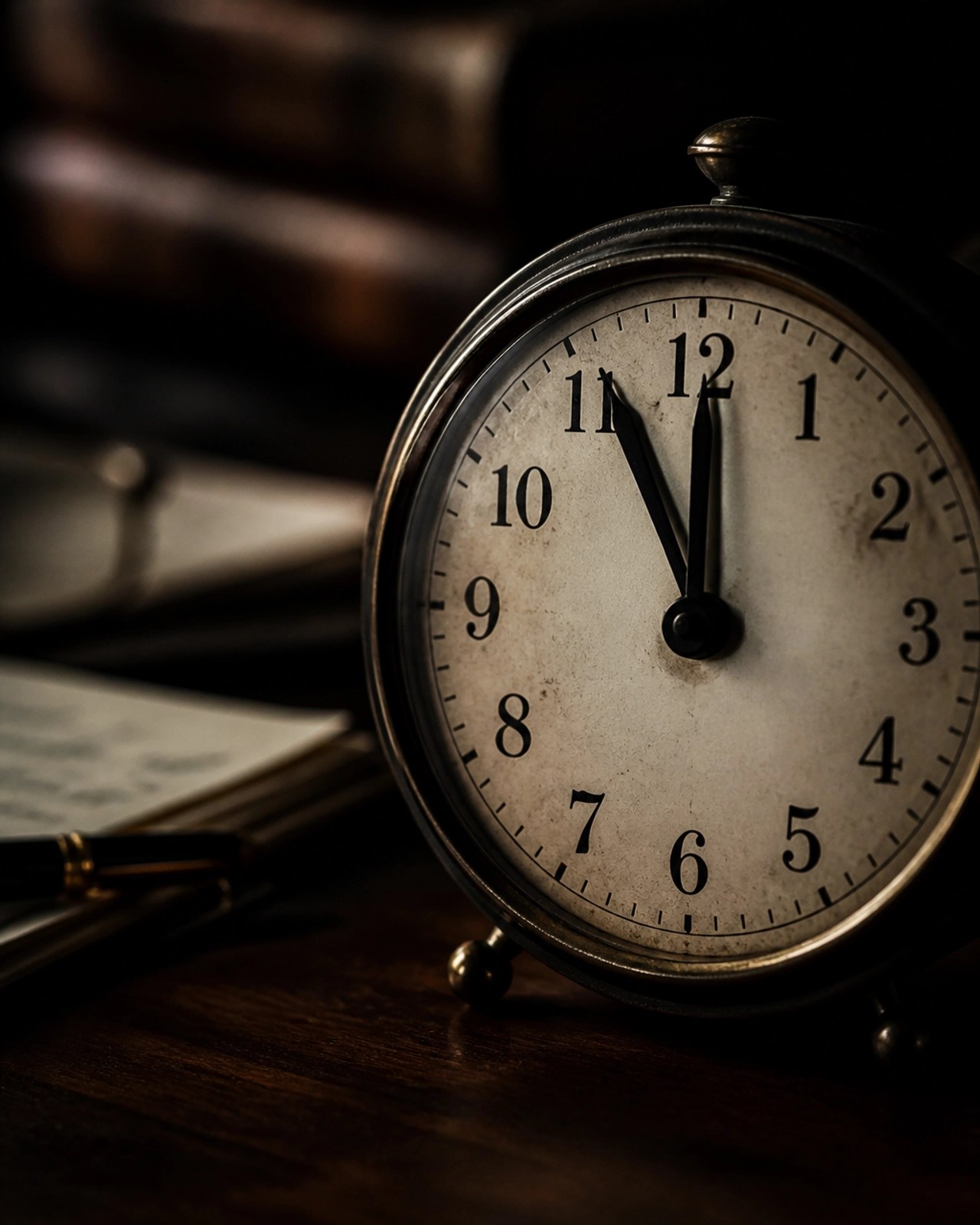A close-up photograph of a clock ticking toward midnight, representing the 90-minute ultimatum.