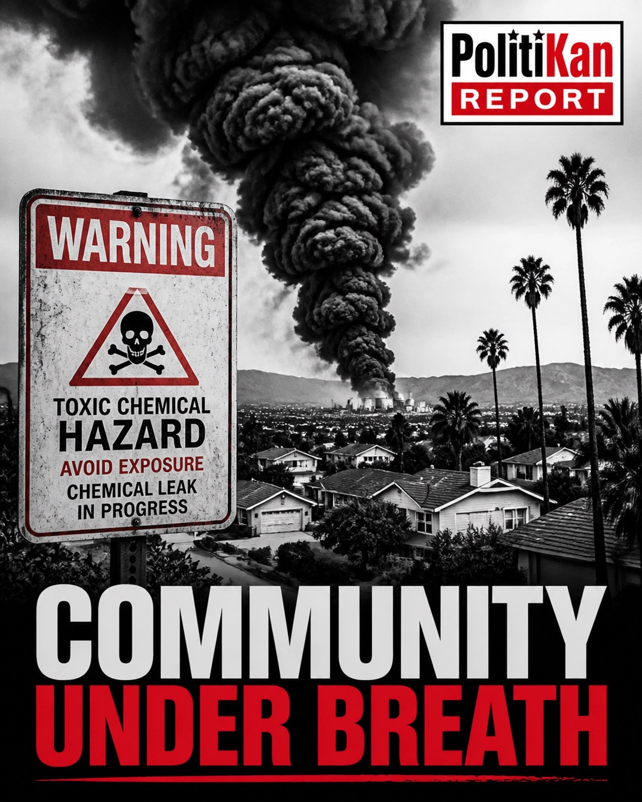 SoCal Chemical Leak Warning Image