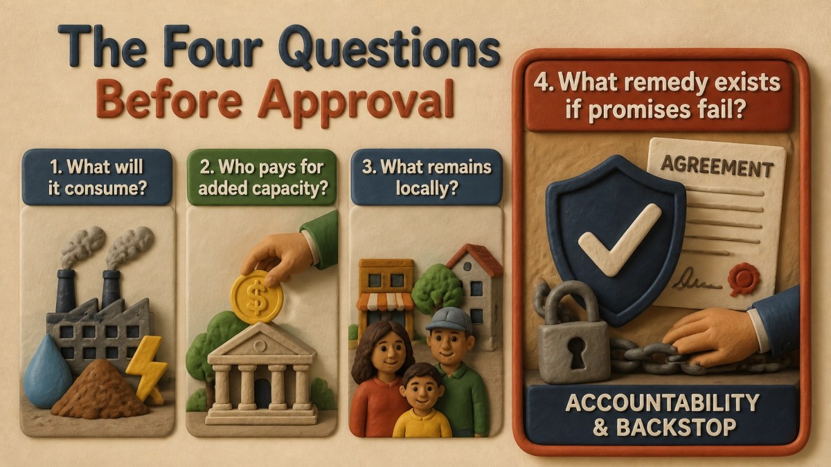 The Four Questions Before Approval: consumption, payment, local assets, and remedies