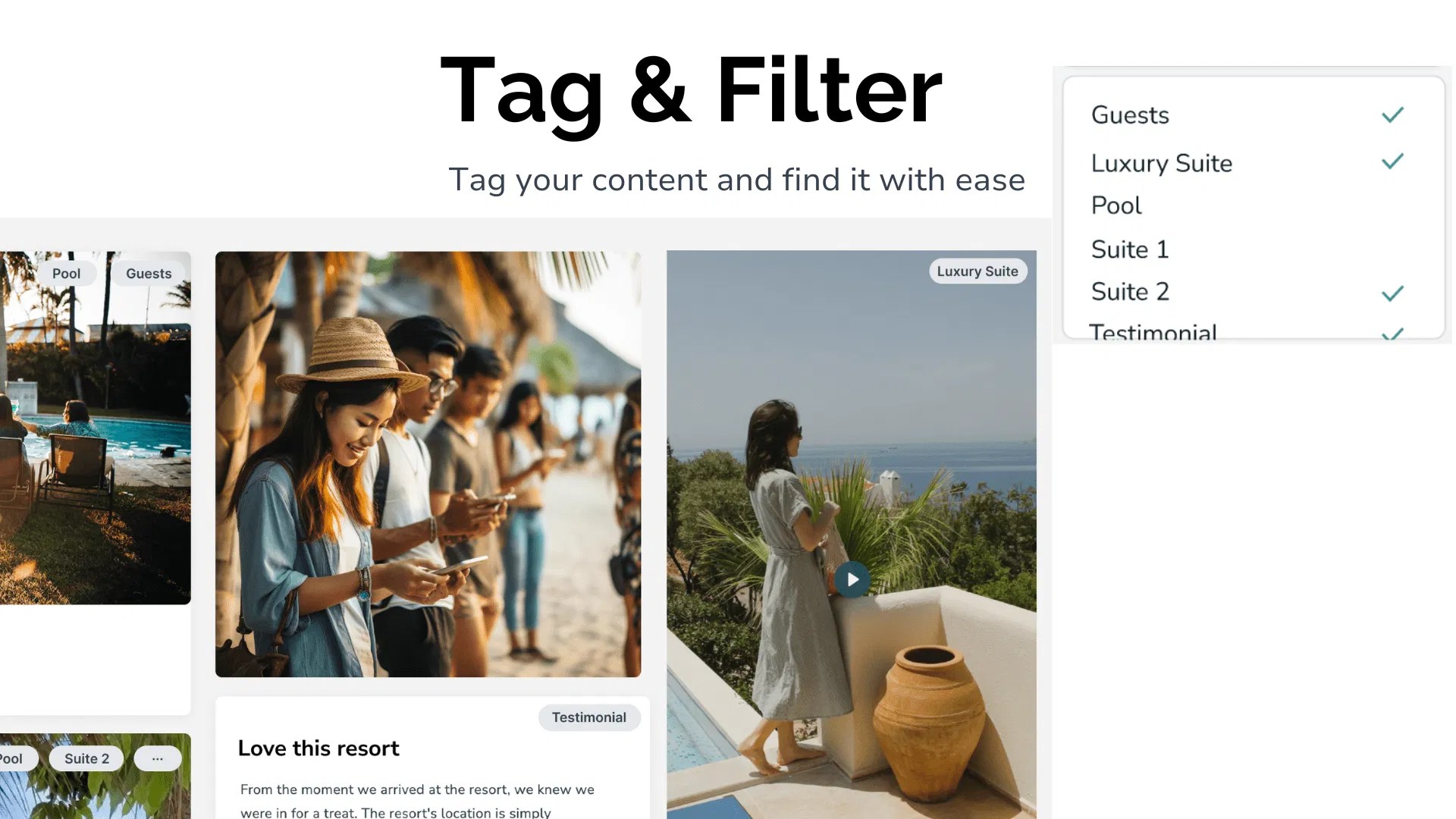 memoryKPR tagging and filtering interface for finding event content