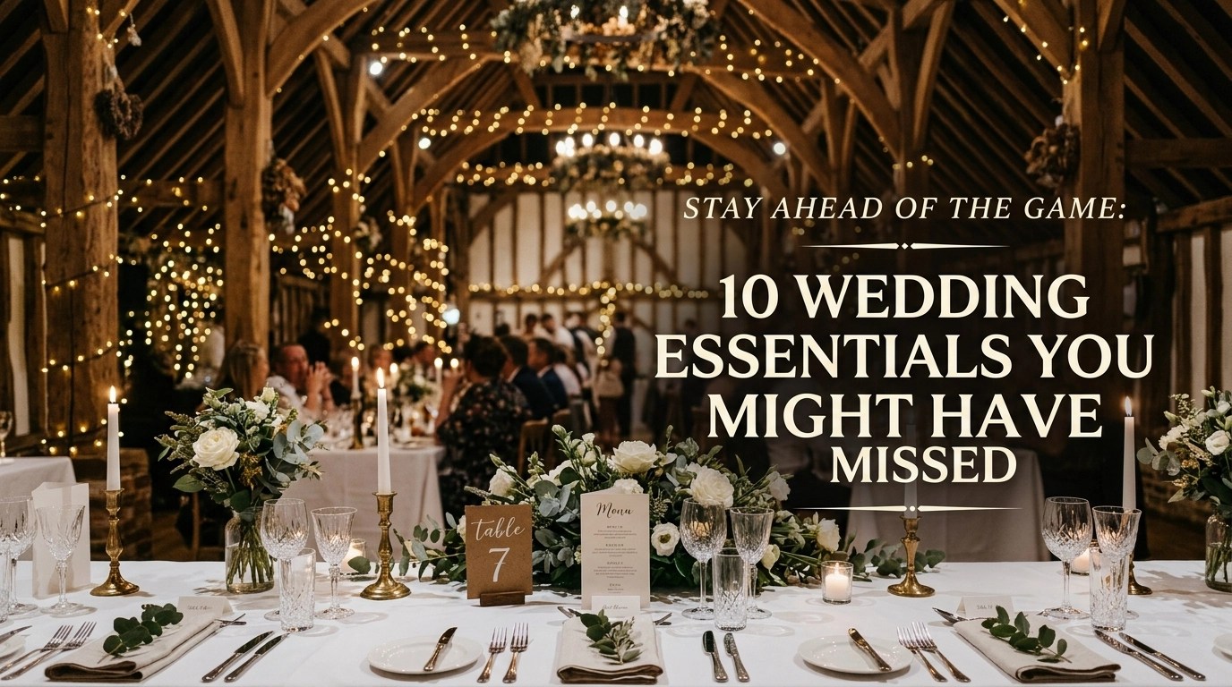 Stay Ahead of the Game: 10 Wedding Essentials You Might Have Missed