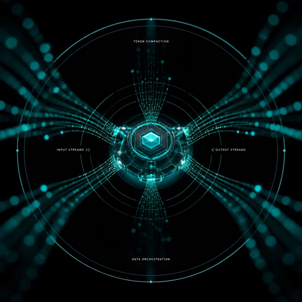 An abstract technical visual representing 