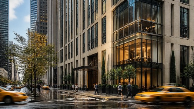 Modern Manhattan residential tower representing the city’s luxury condo market