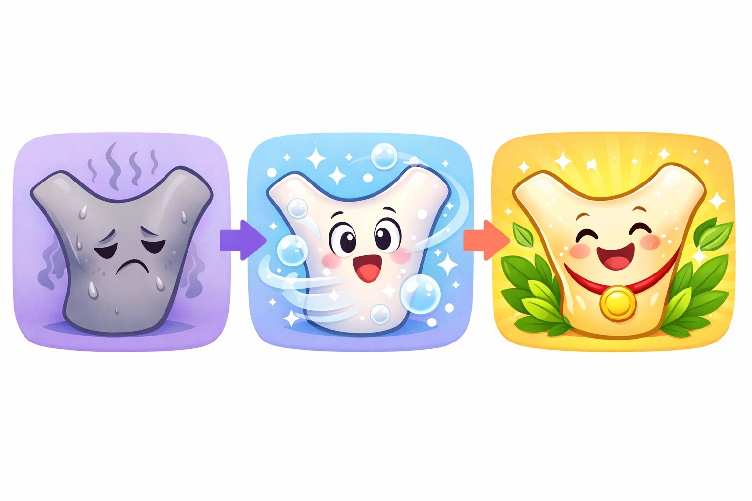 Visual guide showing the stages of a natural deodorant pit detox for healthy underarms.