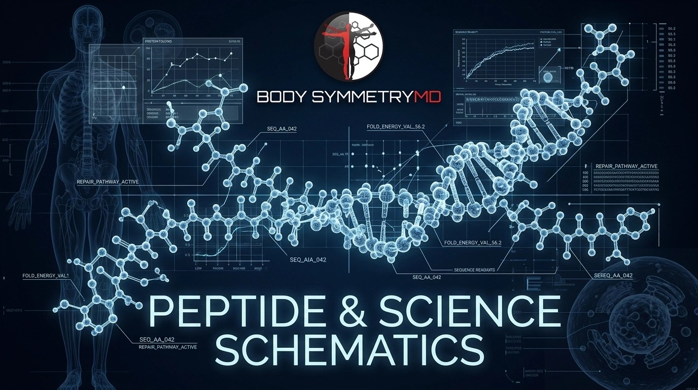 Peptide Science - Molecular 3D Render of Human Repair