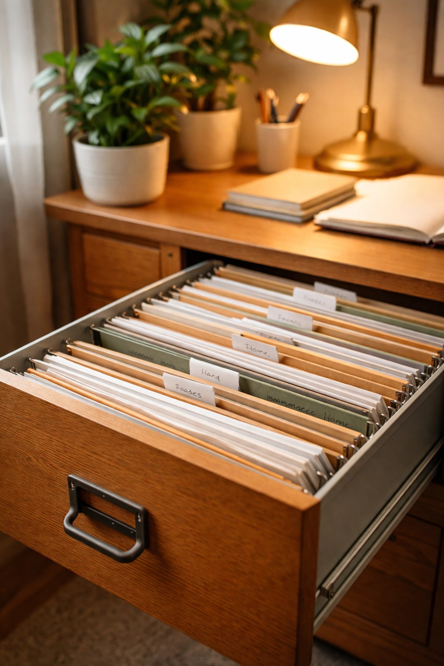 Organized filing system for beneficiary documents and estate planning records