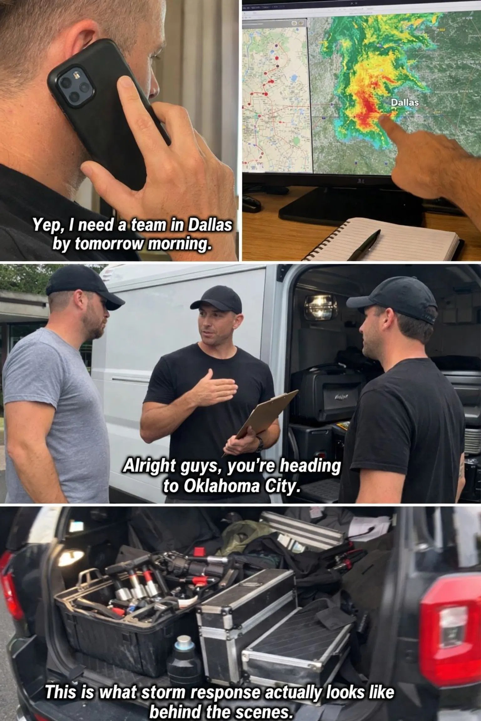 PDR operations manager coordinating technician deployment