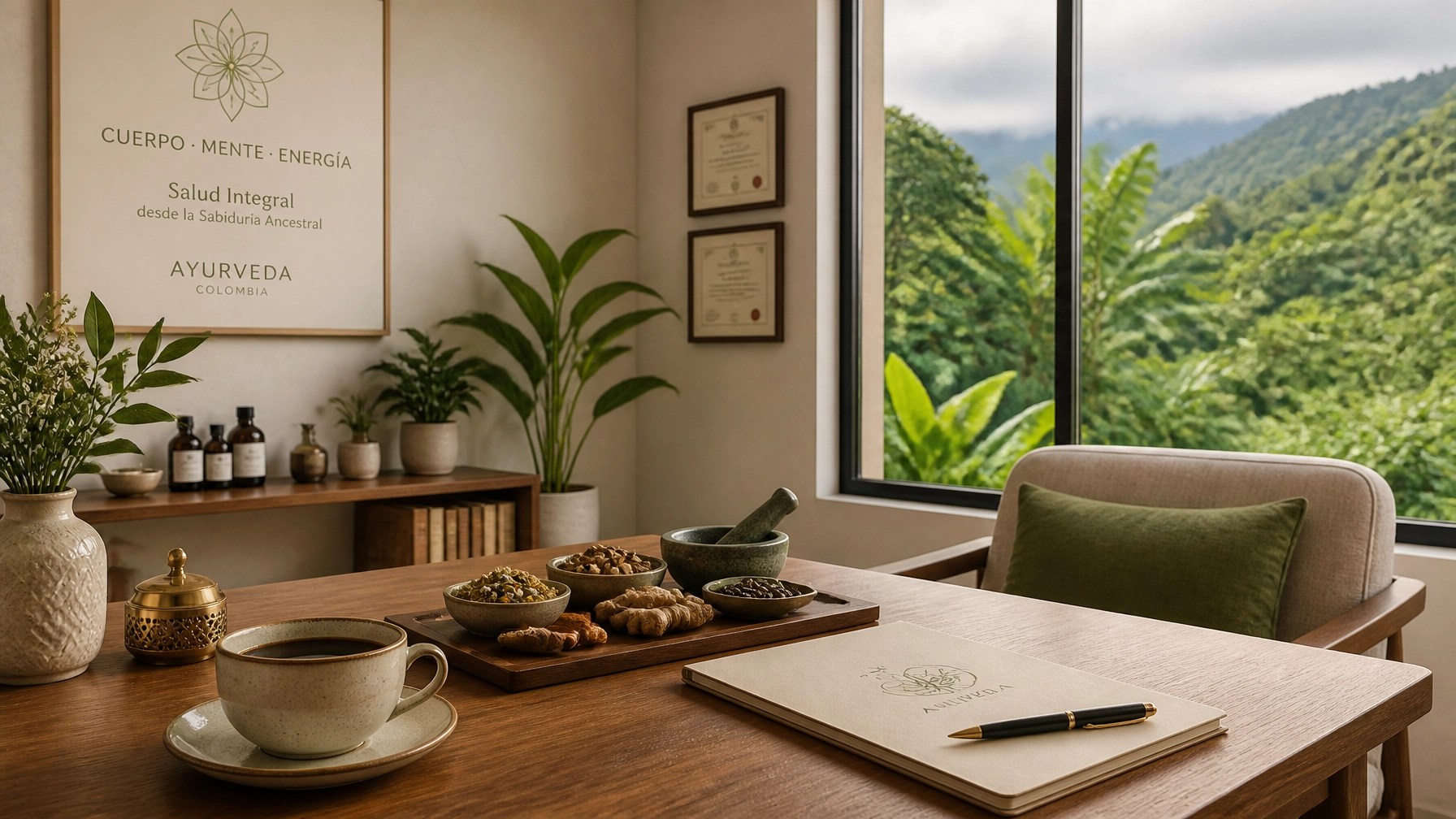 Consulta profesional en Ayurveda Colombia para personalizar los hábitos de vida y alimentación según la constitución individual.