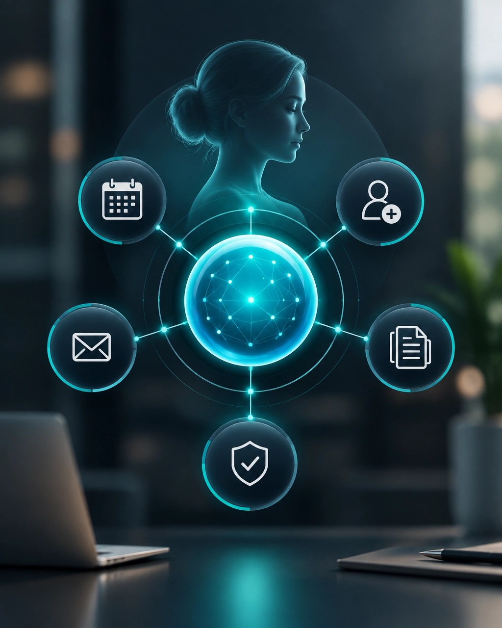 Nova, MyGentic's AI assistant, represented as a governed digital operations system