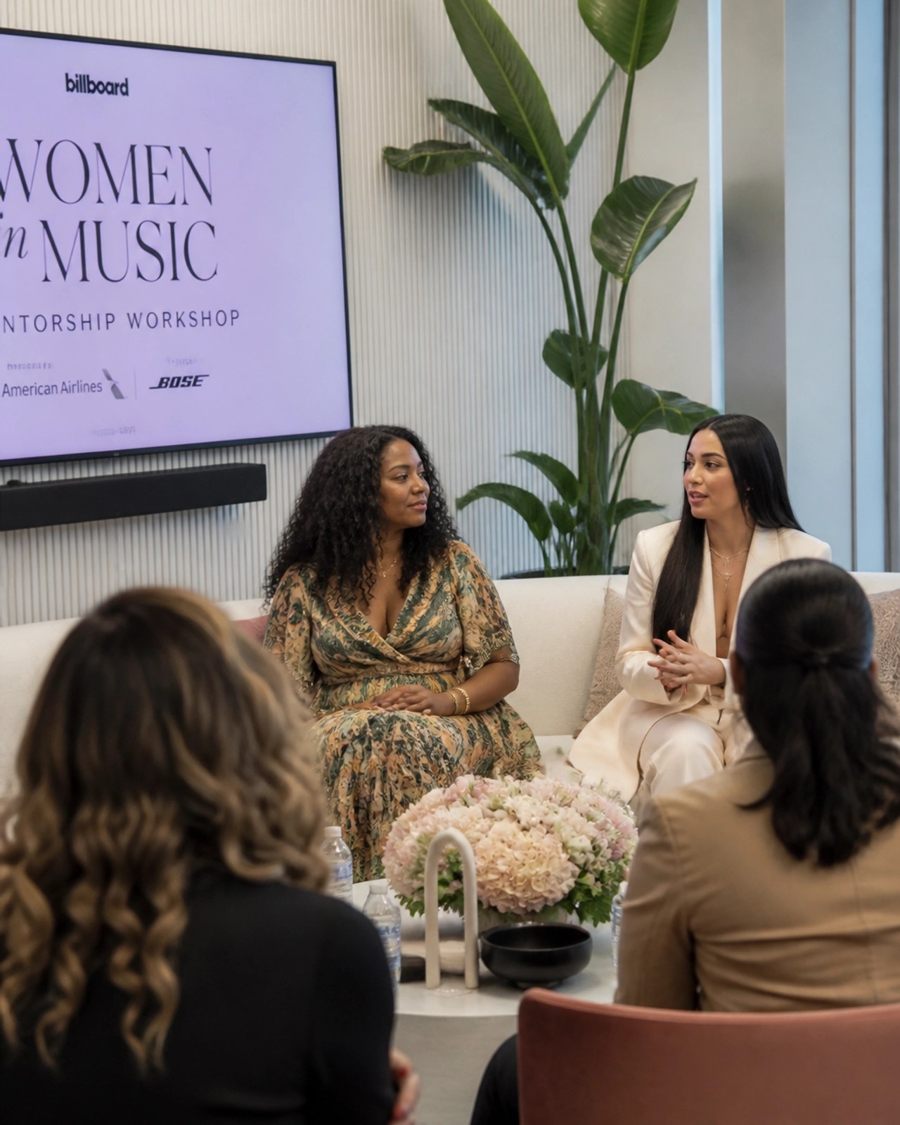 A mentorship workshop with diverse women in the music industry