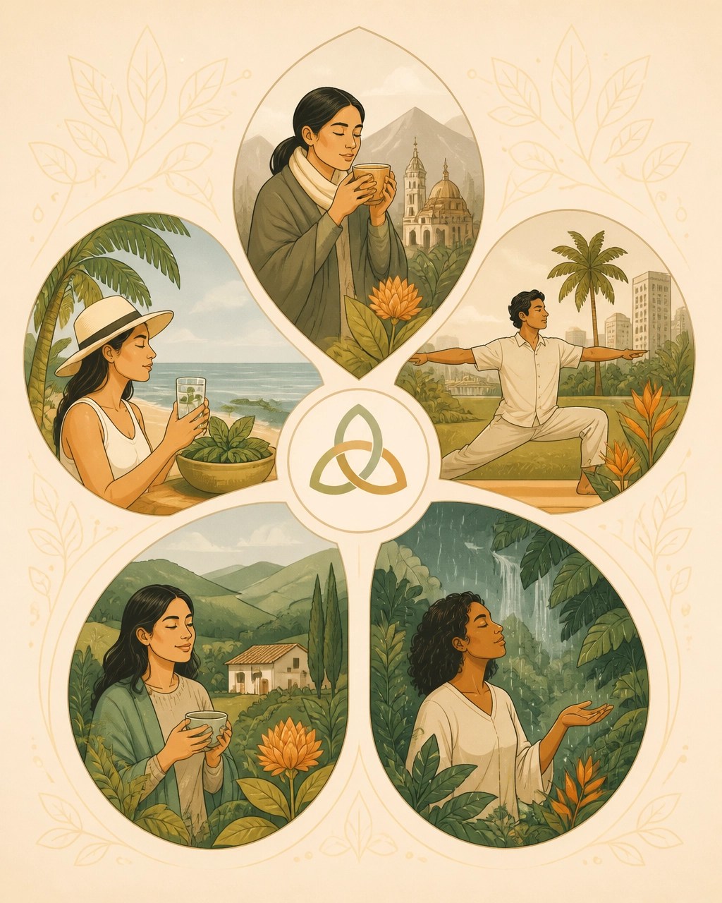 Adaptación de la dinacharya a Bogotá, Cali, la Costa Caribe, el Pacífico y la Amazonía
