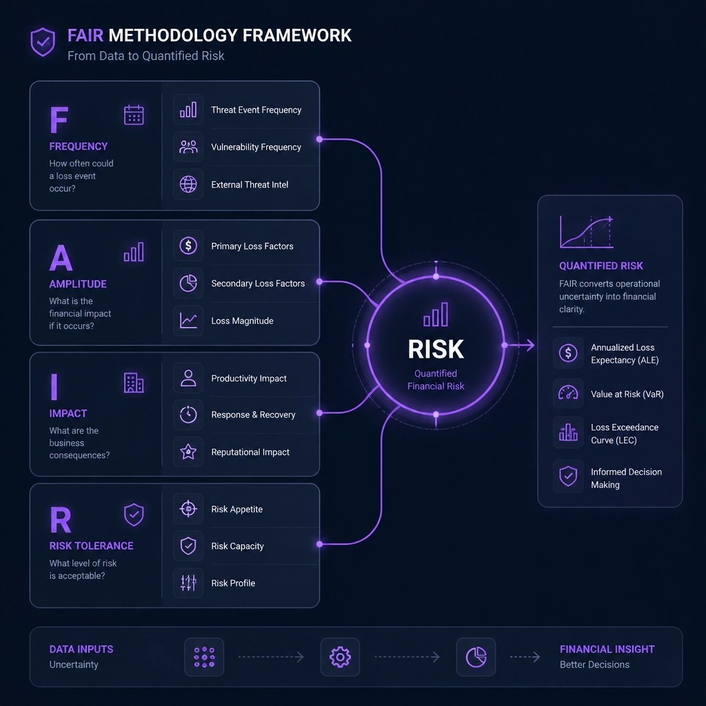 A geometric illustration of the FAIR methodology framework